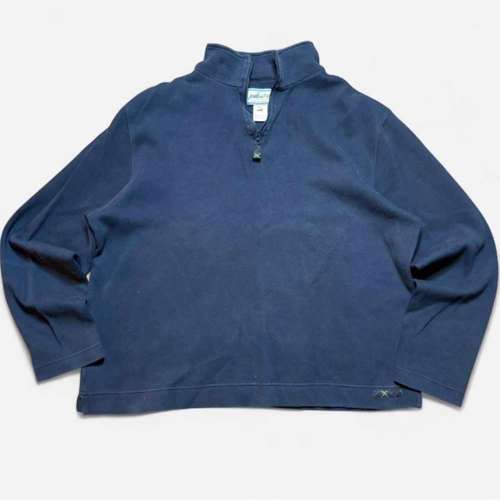 Navy Quarter-Zip Pendleton Pullover - image 1
